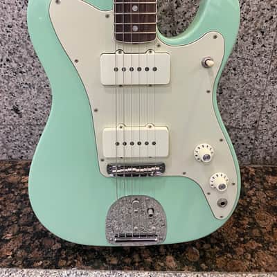Fender 2018 Ltd Ed Parallel Universe Jazz-Telecaster Electric Guitar, RW FB, Surf Green image 4