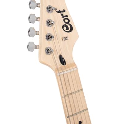 Cort G100 HH | G Series Double Cutaway Electric Guitar, Open Pore Black Cherry. New with Full Warranty! image 4