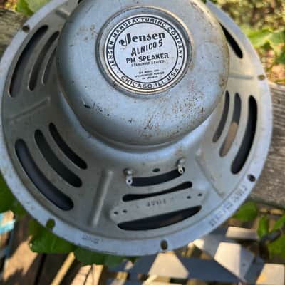 Jensen Vintage alnico 5 pm 12” 8 ohm guitar speaker. P12S. Great shape/tone! 1960 - Chrome image 2