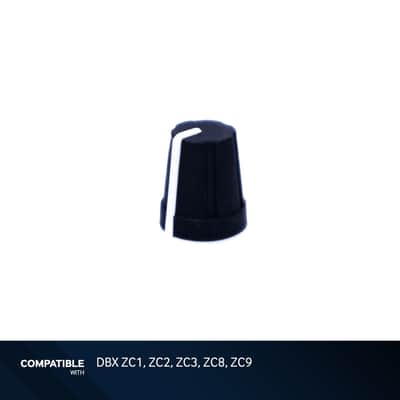 DBX Black Knob with White Line for ZC1, ZC2, ZC3, ZC8, ZC9 image 1