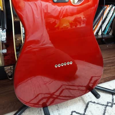 iFusion® Tributer® Metal TM-FIRE Left Handed Telecaster Style Electric Guitar - Metallic Red image 9