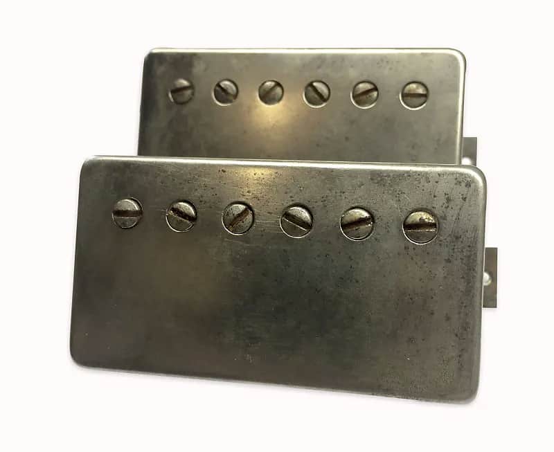 Tyson Tone Precious & Grace Vintage PAF Pickup Set Aged Nickel image 1