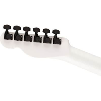 Fender Jack White Triplesonic Acoustasonic Telecaster - Satin Arctic White w/ Black Top image 6