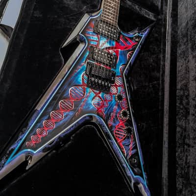 Dean Dimebag Darrell Razorback 2016 DNA Splatter Graphic - Artist Proof image 1