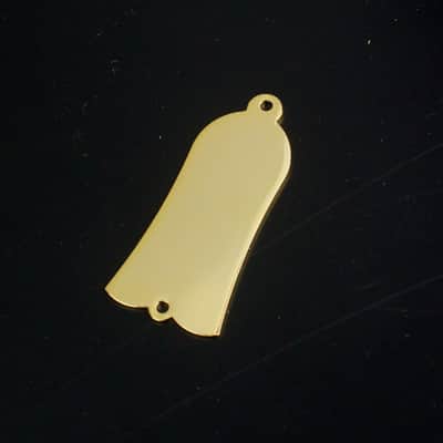 Bell style Guitar Truss Rod Cover, 2-screw, Metal, Gold Plated