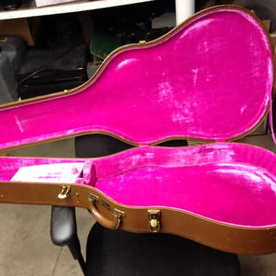 Gibson Vintage Hardshell Case 1950,s Brown 4 latch case image 2