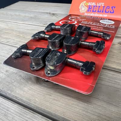 Real Life Relics Grover Imperial Aged Nickel Super Rotomatic  3+3 Tuning Machines 150-C   [DC10] image 4