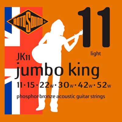 JK11 Jumbo King Phosphor Bronze Light 11/52 Rotosound image 1