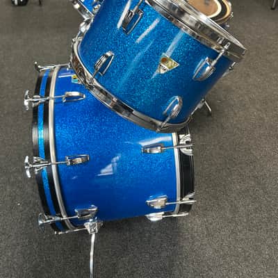 Vintage Ludwig Blue Sparkle 1970s Drum Set 22/16/13/12/8/6 w/ Atlas Stands and Extras #2555 image 17
