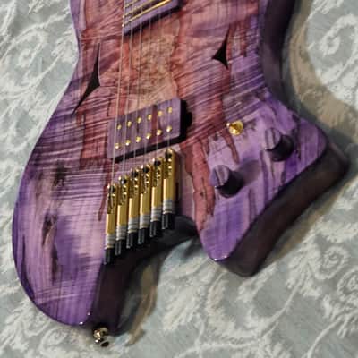 Dark Art Guitars -Dreamweaver - headless guitar- semi-hollow body image 15