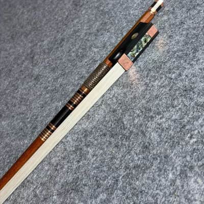 Handmade 4/4 Violin Bow 61g Ebony Frog Imitation Gold Fittings image 2
