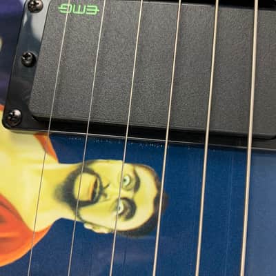 ESP LTD KH-WZ Kirk Hammett White Zombie Black Electric Guitar + Tombstone Case B-Stock - Korea image 24