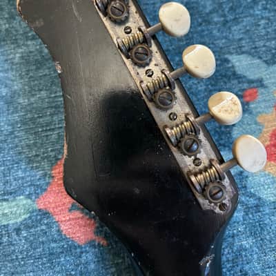 Silvertone Harmony holiday Barclay Bobkat 1476 H14 H15 H16 H17 Neck 1960’s - Black image 8