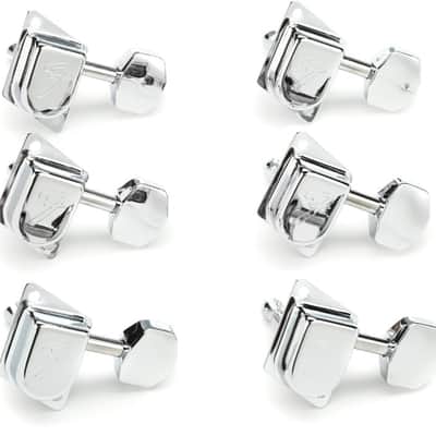 Fender 70s F-Style Stratocaster-Telecaster Tuning Machine Set - Chrome image 1