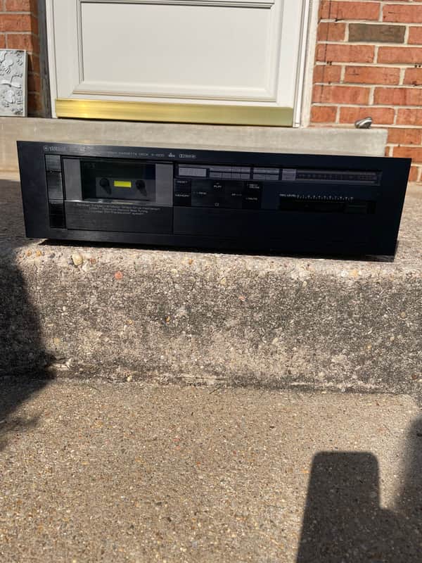 Vintage Yamaha K-1000 Stereo Cassette Deck For Parts Or Repairs image 1
