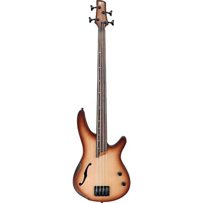 Ibanez SRH500FNNF Bass Workshop Electric Bass Fretless Natural Browned Burst image 3