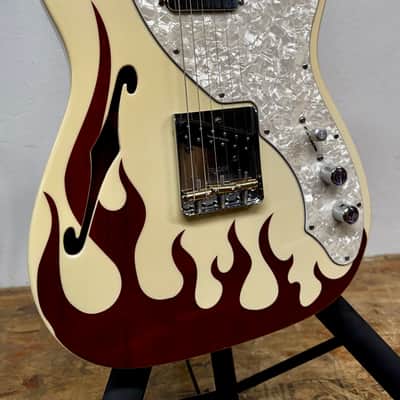‘03 Fender Classic Series Flame '69 Telecaster® Thinline 1/100 w/HSC image 2