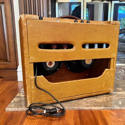 1954 Fender Super 5C4 Wide-Panel Tweed Combo Amp image 2
