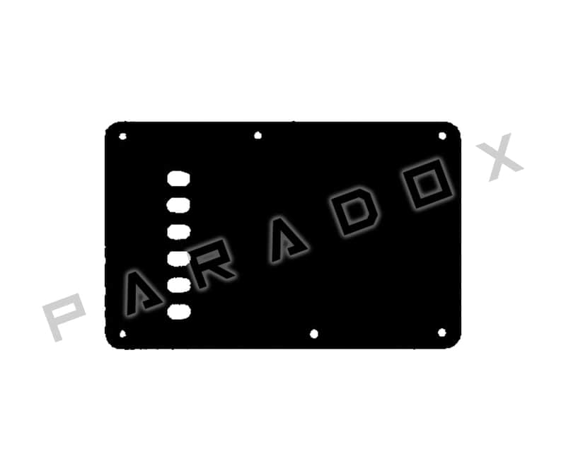 Custom Backplate For 2018 - Present Made in Taiwan Yamaha Pacifica 112J - Solid Black Thin .060" image 1