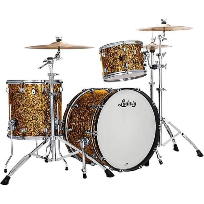 Ludwig 3-Piece Neusonic Fab Drum Shell Pack Butterscotch Pearl image 1