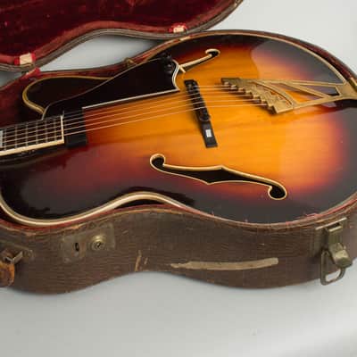 D'Angelico Special Cutaway Arch Top Acoustic Guitar (1954), ser. #1941, original brown hard shell case. image 12