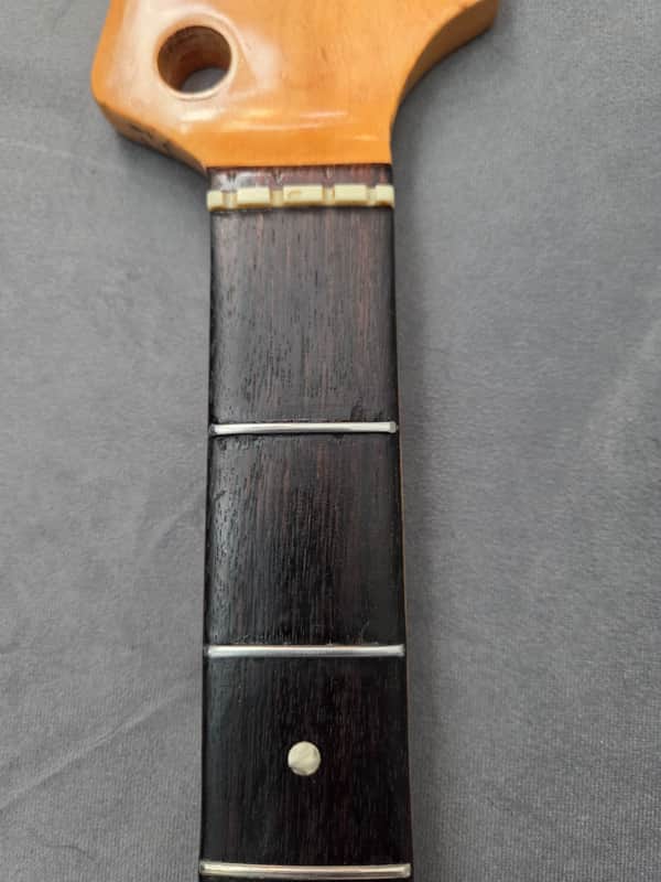 1973 Fender Precision Bass neck - rosewood board on maple image 1