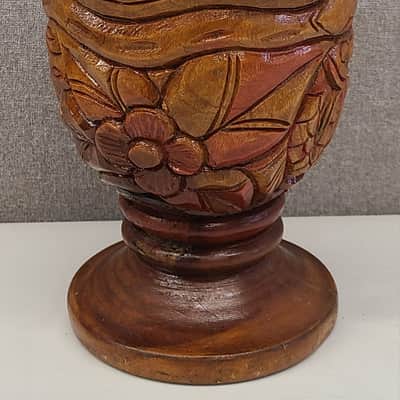 Djembe Drum African Hand Carved W/ 7" Goat Skin Head Height 12" image 2