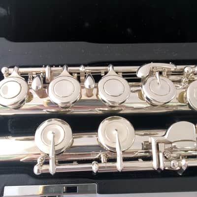 Immagine Recent Sankyo Etude PA flute ST-2 cut solid silver head closed hole - 2