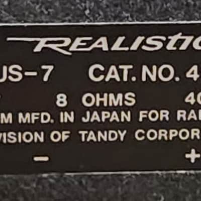 Realistic Realistic Minimus 7   ultra-compact bookshelf speakers 90s  - Black metal image 7