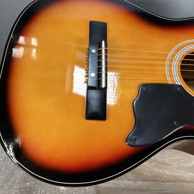 Harmony H0401P: 1980s Vintage Acoustic Parlor Guitar; Blues & Folk Tone image 7
