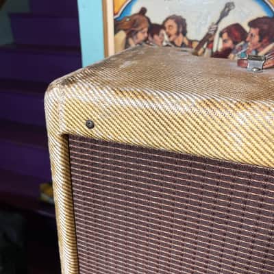 1956 Fender Deluxe 5E3 15w 1x12” Tube Amp (VIDEO! Bill Carruth Repairs, Ready to Go!) image 3