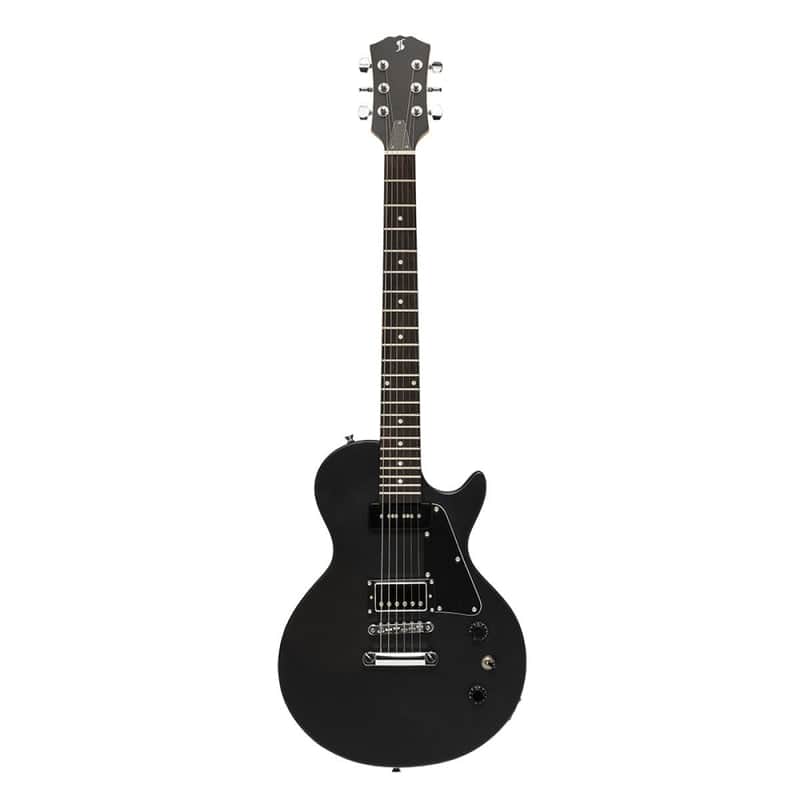Stagg Standard Series, Electric Guitar With Solid Mahogany Body Flat Top Sel-Hb90 Blk image 1