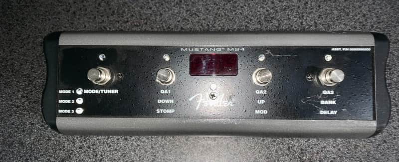 Fender P/N 0080996000 MS4 Mustang 4-Button Footswitch with 1/4" Jack 2010s - Black image 1