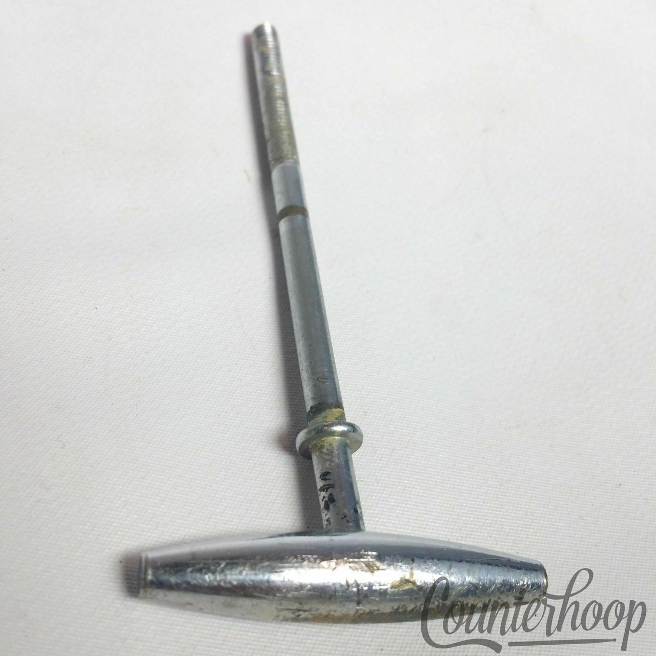 Gretsch Bass Drum 1x Tension Rod Round Badge Chrome Vintage RB 4 1/4" 60s USA* — main photograph