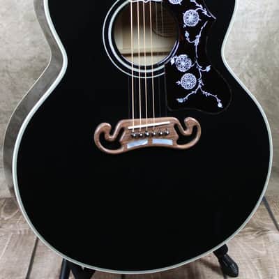 Gibson J-200 Acoustic Guitar - Ebony - W/OHC - 1991 image 1