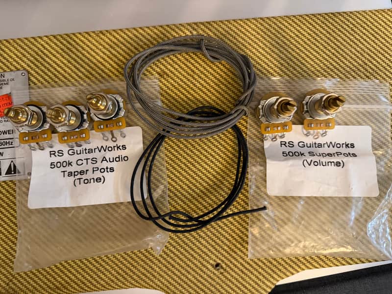 1959 Gibson Les Paul RS Guitarworks Wiring Harness 1957 1958 1960 Cherry Sunburst Goldtop Pots Vintage Compltete Wiring Harness Assembly 500 K Pots SG ES 335 345 355 1950's 1960's Centralab Bonamassa image 1