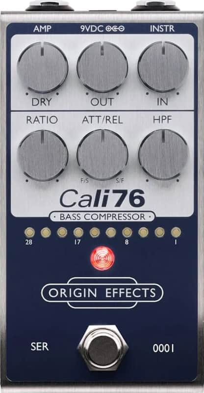 Origin Effects Cali76 Bass Compressor Bass Effects Pedal, Limited Edition Fifteen Blue image 1