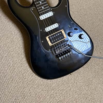 Valley Arts M Series Electric Guitar S-Shaped HHH Floyd Rose Black image 3