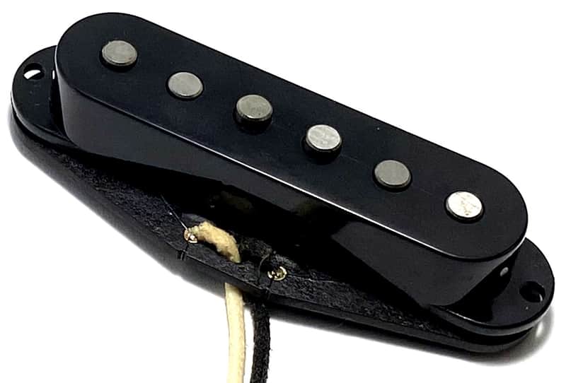 Blue Fire AlNiCo V Single Coil Individual Middle Position Dedicated Pickup, 9K Hot Wound Performance, Black Cover image 1