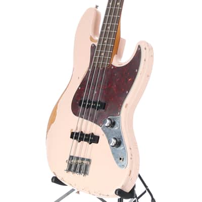 Fender Flea Jazz Bass, Rosewood Fingerboard, Roadworn Shell Pink (M2) (46423) image 4