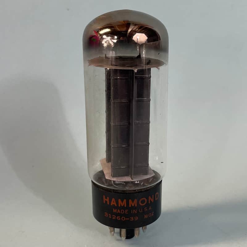 1960 Sylvania 5U4GB Vintage Black Plate Halo Getter Hammond Tube! T233 image 1