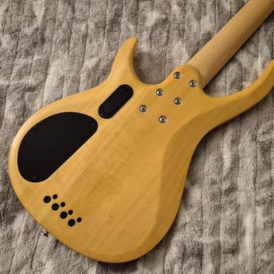 Rogue LX408 Pro - 8-String Double Course Bass - Active/Passive - 2010s - Natural / Yellow Flamed Maple - w/ Hardshell Case image 9