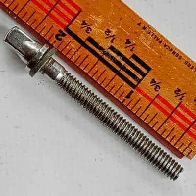 Rogers 1+2"T-Rod Snare/Tom Drum Chrome Plating Vintage60s Powertone Tensioner*VG image 1