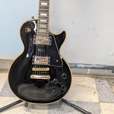 Epiphone Les Paul Custom Ebony (Black) 2010 - Gold Hardware, Grover Tuners, USA Inspected image 2