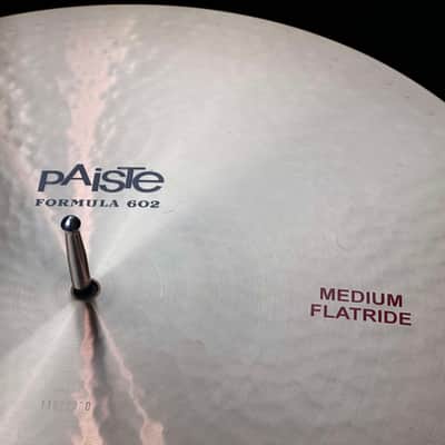 Paiste 20" Formula 602 Medium Flat Ride Cymbal - 2270g image 7