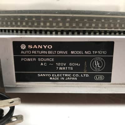 Vintage Rare Wood Grain SanyoTP 1010 Turntable Record Player image 20