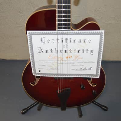 Peerless Leela (16" Cremona) 40th anniversary model Ruby Sunburst, one of 50 made image 5