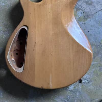 Green HH Guitar Body Tiger Maple Top Mahogany DIY Project image 4
