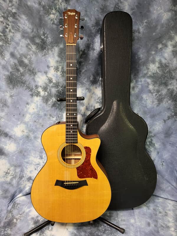 Video Demo 2006 Taylor 314CE Sitka Spruce Top Sapele Back and Sides Ebony Fretboard Expression System 1 Electronics Venetian Cutaway Pro Setup New Strings Taylor Deluxe Hardshell image 1