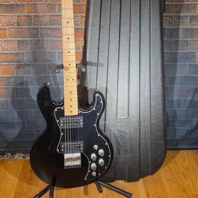 Vintage 1980s Peavey T-60 Maple Fretboard Black w/ OHSC image 1